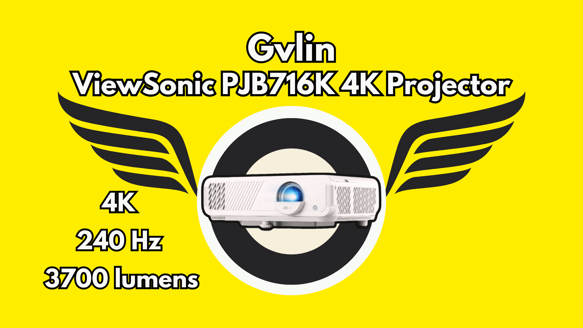 ViewSonic PJB716K 4K Projector Epic Gaming & Home Theater - Gvlin